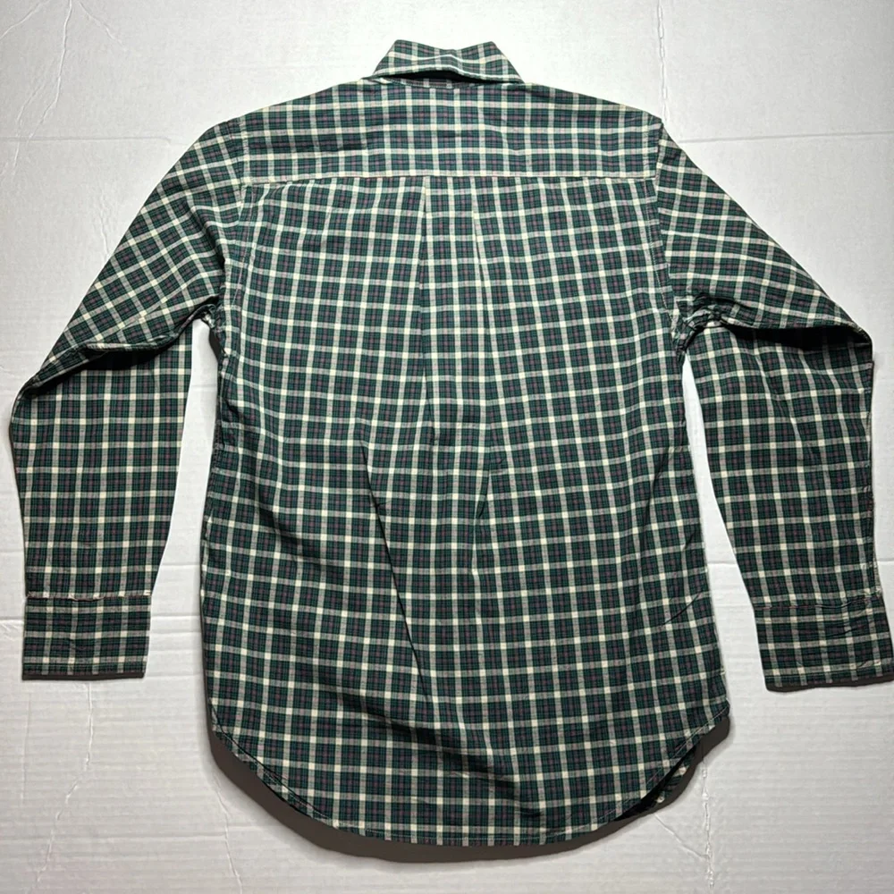 Ralph Lauren Navy and Cream Plaid Shirt
